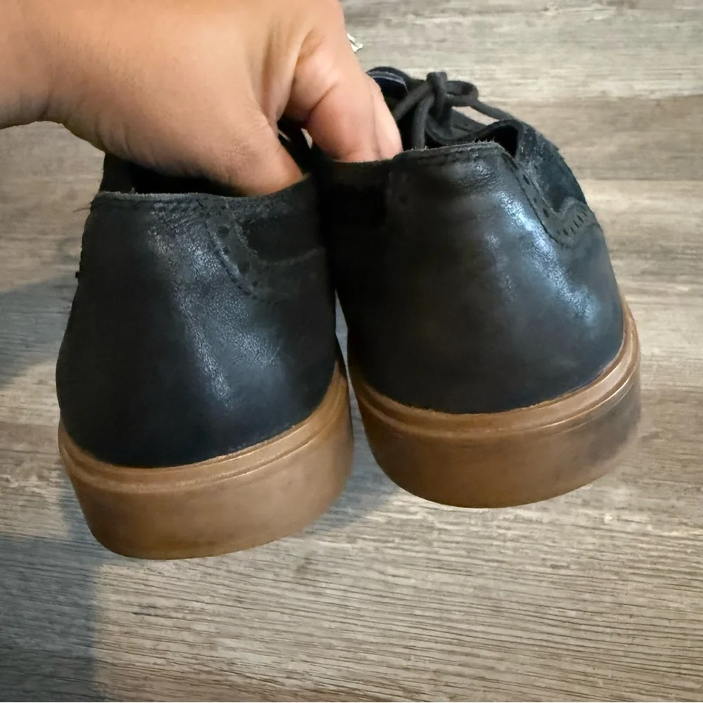 Cole Hahn Classic Black Leather Wingtip Sneakers